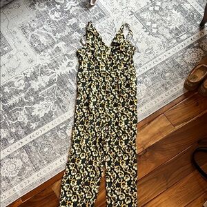 V-Neck Sleeveless Jumpsuit in Viola Floral Madewell